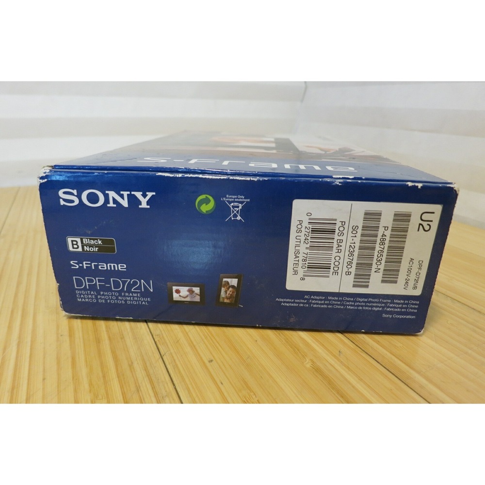 Sony S-Frame 7" Digital Photo Picture Frame Display DPF-D72N - Picture 9 of 12